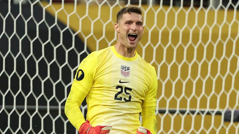 Matt Freese celebrates