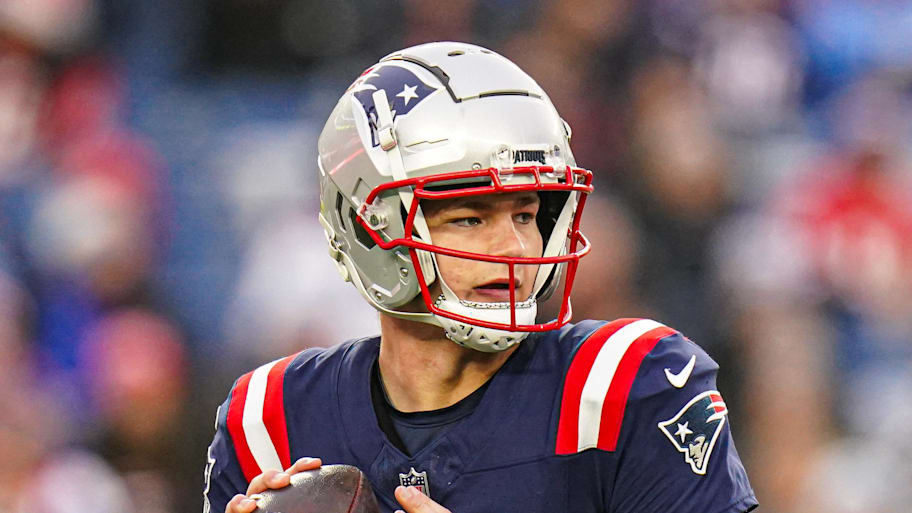 New England Patriots quarterback Drake Maye