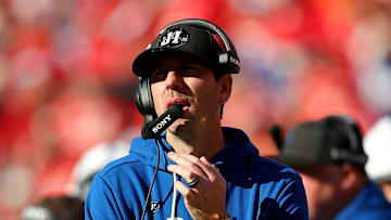Indianapolis head coach Shane Steichen looks on