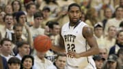 February 24, 2011; Pittsburgh,PA, USA: Pittsburgh Panthers forward Brad Wanamaker (22) dribbles up court against the West Virginia Mountaineers during the first half at the Petersen Events Center. PITT won 71-58. Mandatory Credit: Charles LeClaire-USPRESSWIRE