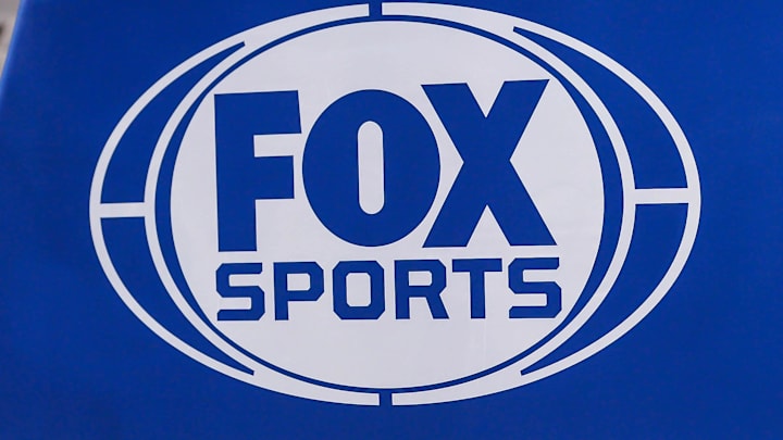 A view of the Fox Sports logo during a game between the Dallas Mavericks and the Houston Rockets at American Airlines Center. A view of the Fox Sports logo during a game between the Dallas Mavericks and the Houston Rockets at American Airlines Center.