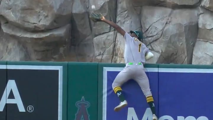 Athletics outfielder Denzel Clarke.