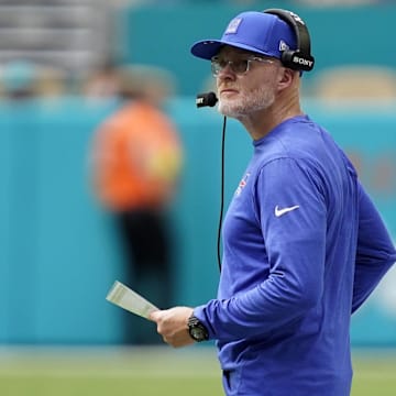 Buffalo Bills head coach Sean McDermott during the first half against the Miami Dolphins at Hard Rock Stadium.