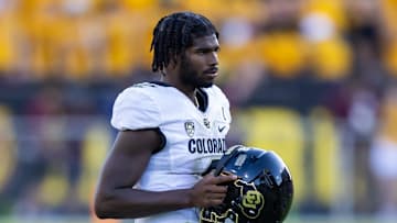 Oct 7, 2023; Tempe, Arizona, USA; Colorado Buffaloes quarterback Shedeur Sanders (2) against the Arizona State Sun Devils at Mountain America Stadium, Home of the ASU Sun Devils. Mandatory Credit: Mark J. Rebilas-Imagn Images