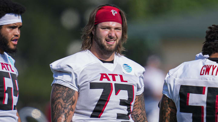 Atlanta Falcons offensive tackle Tyler Vrabel has been placed on the reserve/retired list.