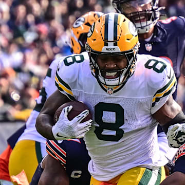 Green Bay Packers running back Josh Jacobs ran for more than 1,300 yards last season.