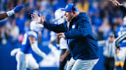 BYU head coach Kalani Sitake against TCU