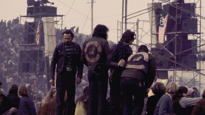 Hells Angels at Altamont Concert