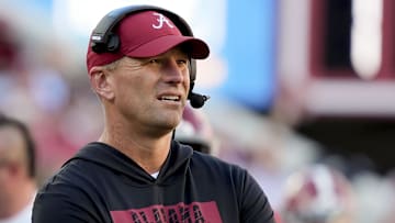 Alabama Crimson Tide head coach Kalen DeBoer