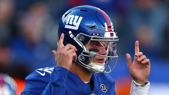 New York Giants quarterback J.J. McCarthy