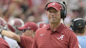 Alabama Crimson Tide head coach Kalen DeBoer