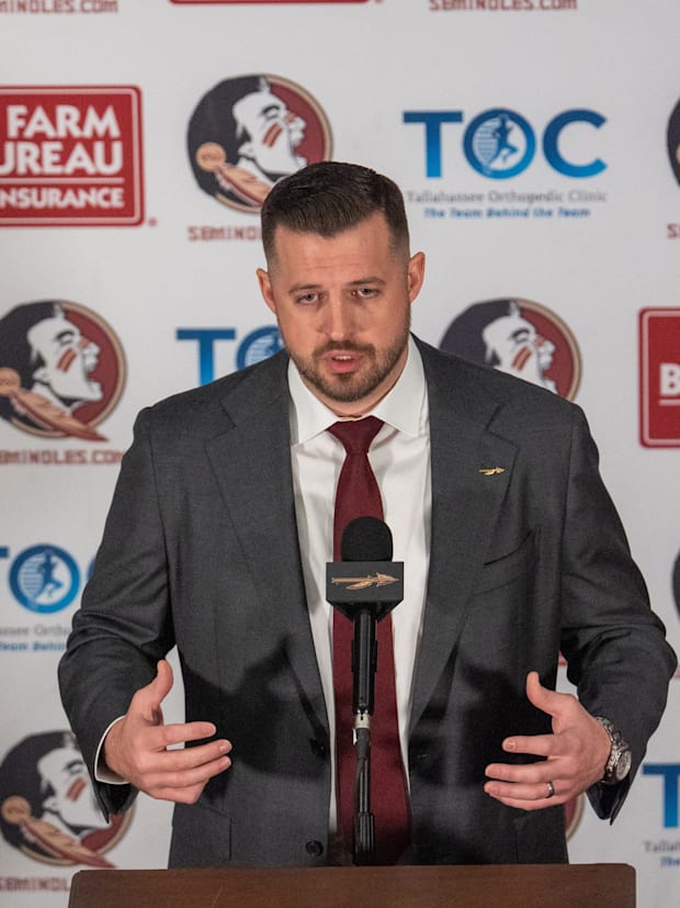 Florida State’s new head basketball coach Luke Loucks