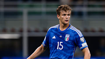 Giorgio Scalvini of Italy in action during the UEFA EURO...
