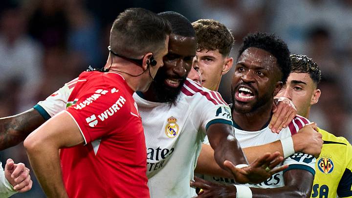 Vinicius Junior sieht die Rote Karte Vinicius Junior sieht die Rote Karte
