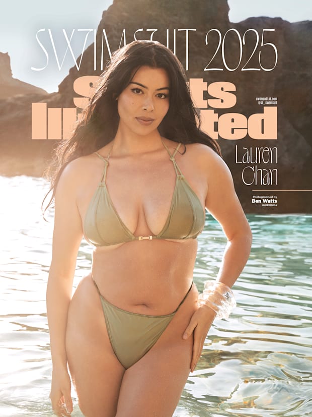 Lauren Chan was photographed by Ben Watts in Bermuda. 