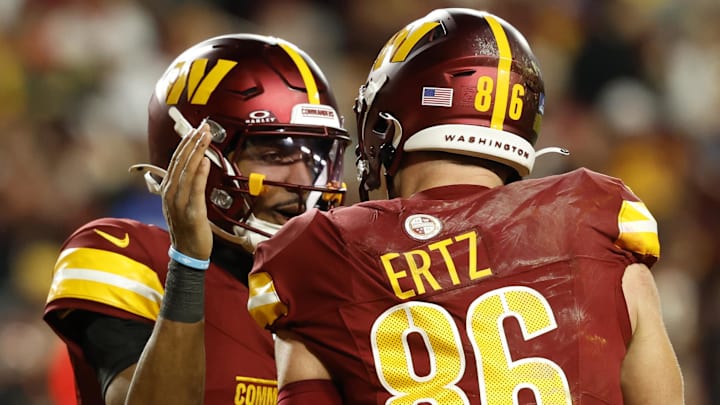 Jayden Daniels and Zach Ertz