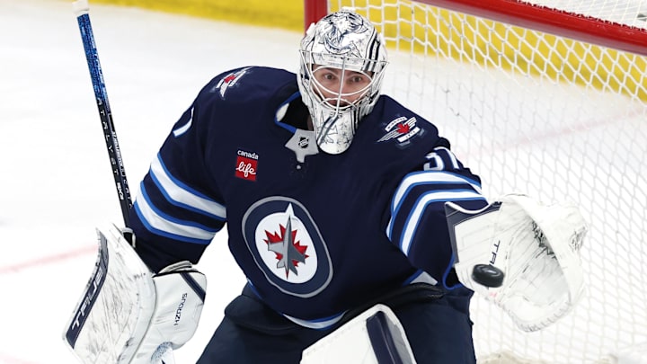 Winnipeg Jets goaltender Connor Hellebuyck