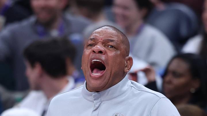 Milwaukee Bucks head coach Doc Rivers reacts to a play against the Utah Jazz during the first half at Delta Center on Mar 19, 2026.