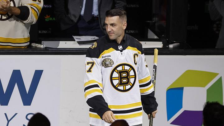 Oct 11, 2023; Boston, Massachusetts, USA; Former Boston Bruins captain Patrice Bergeron joins other former Bruins players before the start of Boston s 100th season in the NHL at TD Garden. Mandatory Credit: Winslow Townson-Imagn Images Oct 11, 2023; Boston, Massachusetts, USA; Former Boston Bruins captain Patrice Bergeron joins other former Bruins players before the start of Boston s 100th season in the NHL at TD Garden. Mandatory Credit: Winslow Townson-Imagn Images