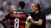 Time titular do Flamengo enfrentou o São Paulo em amistoso