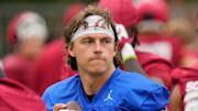 Oklahoma quarterback John Mateer
