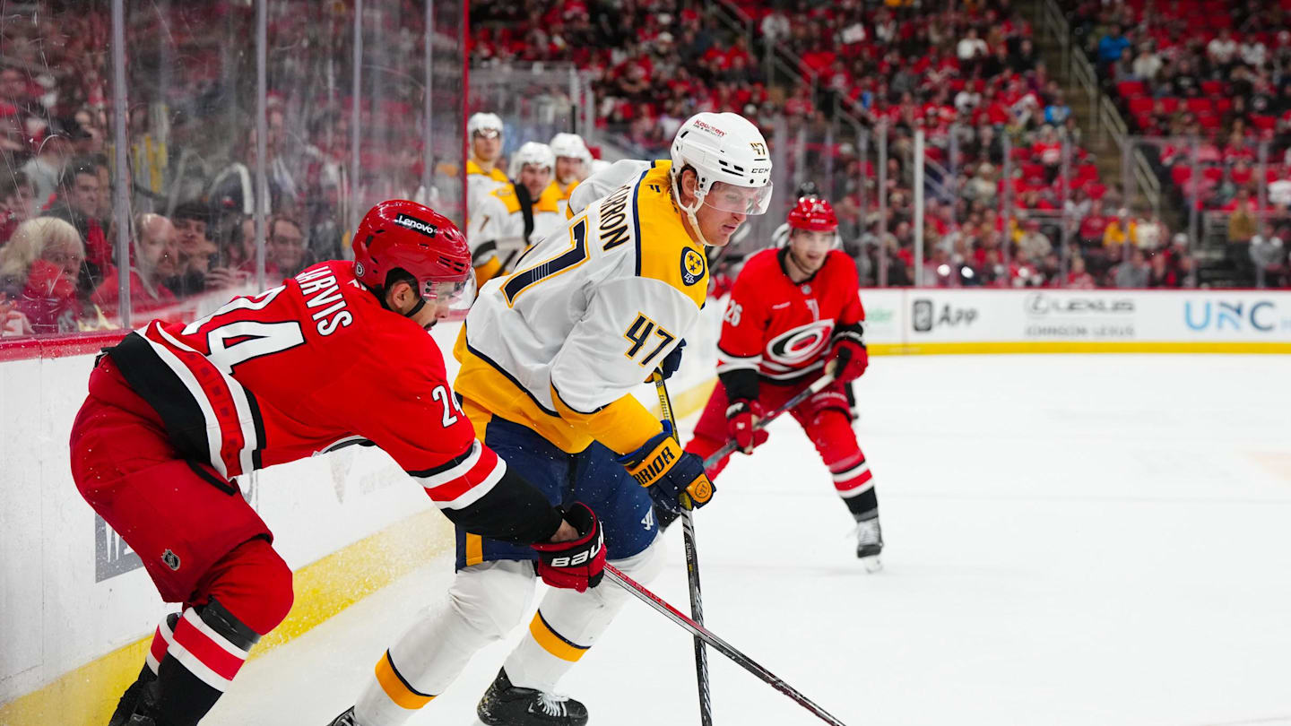 Nashville Predators Center Returns as Second-Time Dad