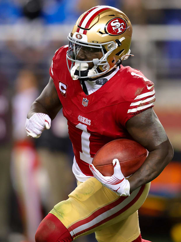 San Francisco 49ers wide receiver Deebo Samuel Sr. (1).