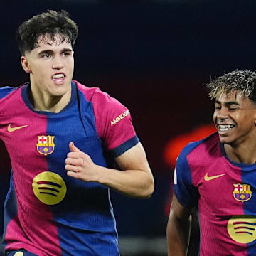 Pau Cubarsí (left) and Lamine Yamal played together for years in La Masia.
