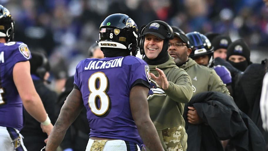 Lamar Jackson, John Harbaugh