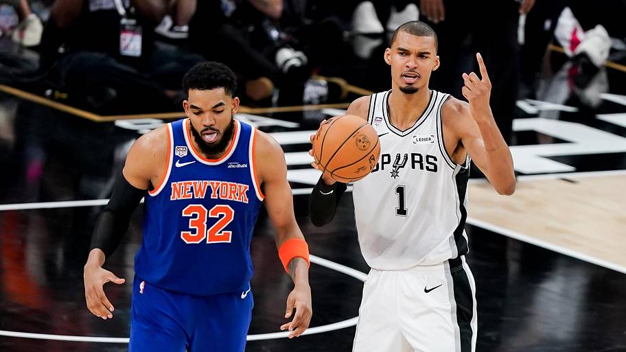 Karl-Anthony Towns and Victor Wembanyama