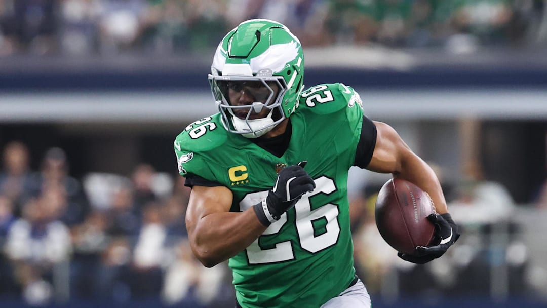 Philadelphia Eagles running back Saquon Barkley Philadelphia Eagles running back Saquon Barkley