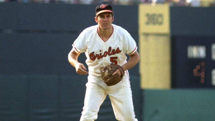 A Hall of Fame salute to Brooks Robinson: From left, Jim Thome