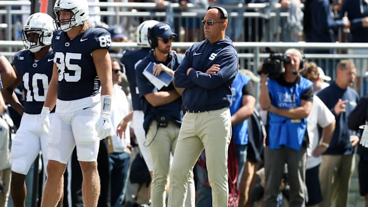 Penn State Nittany Lions head coach James Franklin