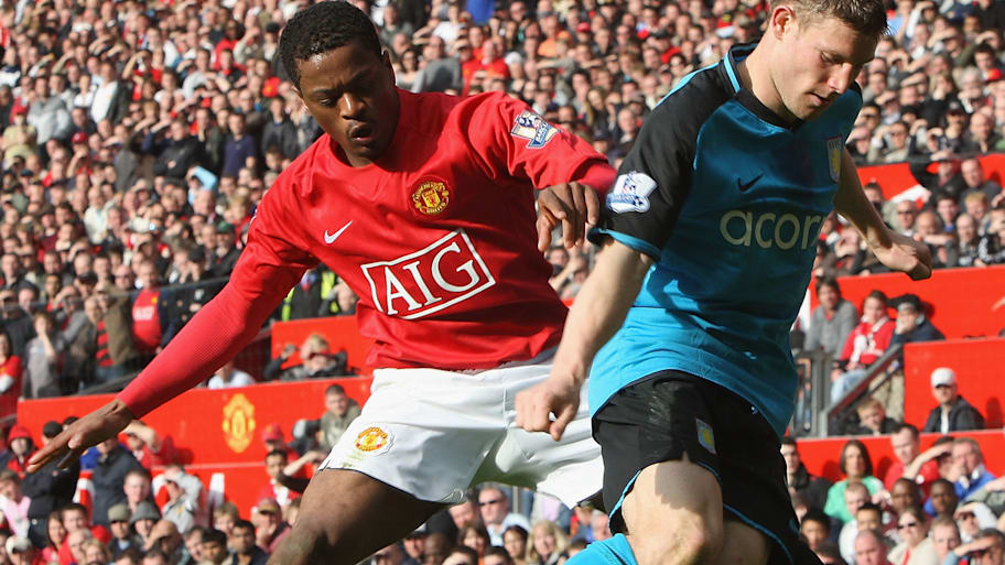 Patrice Evra (left) and James Milner.