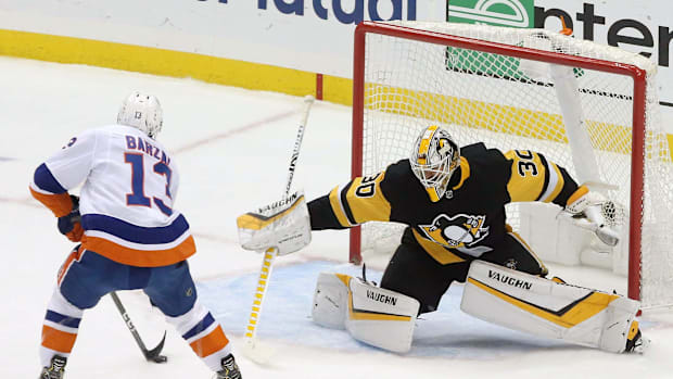 The Pittsburgh Penguins will be Matt Barzal and the Islanders first test of the season. Surely he has the date circled