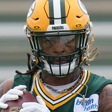 Green Bay Packers safety Xavier McKinney (29) is shown during organized team activities on Tuesday, May 21, in Green Bay.