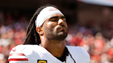 San Francisco 49ers linebacker Fred Warner (54)