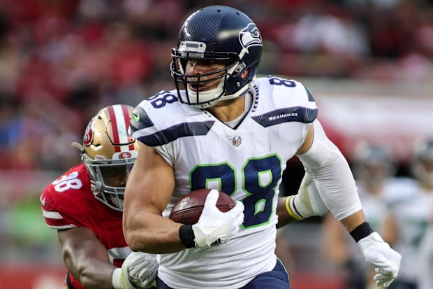 Seattle Seahawks tight end Jimmy Graham (88) during the game against the San Francisco 49ers