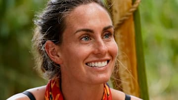Kim Spradlin on SURVIVOR: WINNERS AT WAR, on the CBS Television Network. Photo: Robert Voets/CBS Entertainment ©2020 CBS Broadcasting, Inc. All Rights Reserved