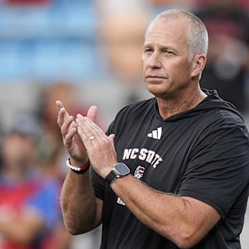 NC State football head coach Dave Doeren