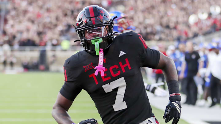 The Texas Tech Red Raiders debuted new alternate black uniforms in 2025.