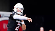Cincinnati Bearcats quarterback Brendan Sorsby (2) throws a pass in the first quarter of a NCAA men’s college football game between the Cincinnati Bearcats and Northwestern State Demons, Saturday, Sept. 13, 2025, at Nippert Stadium in Cincinnati. Bearcats are up 56-0 by halftime.