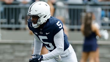 Penn State football wide receiver Devonte Ross during the Blue-White Spring Game