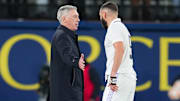 Carlo Ancelotti y Karim Benzema
