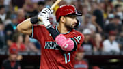 May 28, 2025; Phoenix, Arizona, USA; Arizona Diamondbacks second baseman Jordan Lawlar against the Pittsburgh Pirates at Chase Field. Mandatory Credit: Mark J. Rebilas-Imagn Images