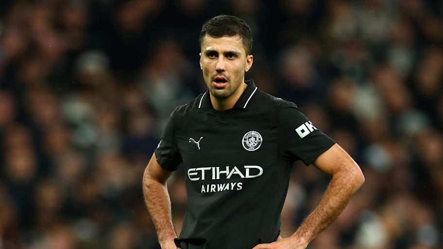 Rodri looking dismayed.