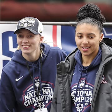 Dallas Wings star Paige Bueckers had a hilarious reaction to her girlfriend Azzi Fudd's first pitch at a Washington Nationals game.