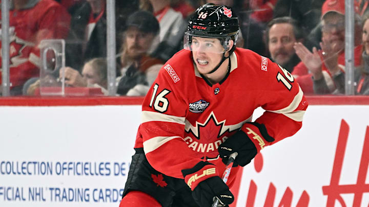 NHL 4 Nations Face-Off - Canada v Sweden - Mitch Marner potted the OT goal off a feed from Sidney Crosby. How would he fit in Pittsburgh?