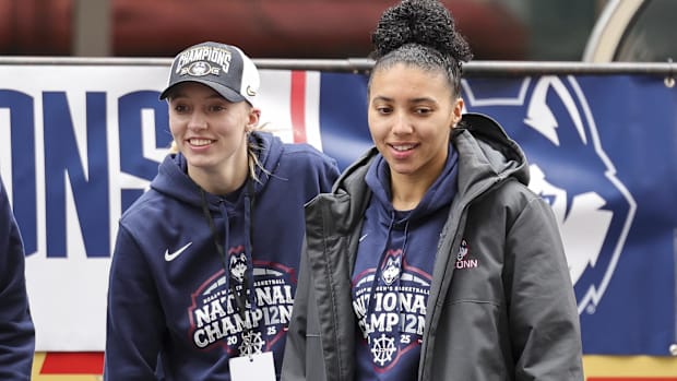 Paige Bueckers and Azzi Fud