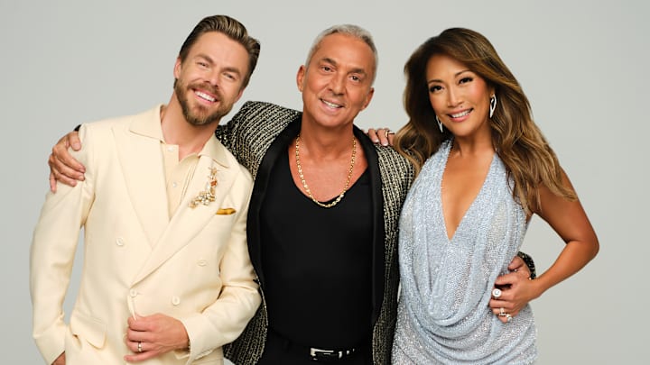 DANCING WITH THE STARS - ABC's “Dancing with the Stars” stars Derek Hough, Bruno Tonioli, and Carrie Ann Inaba. 